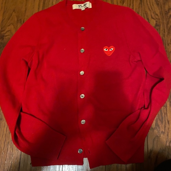 Comme des garçons cardigan sz xs